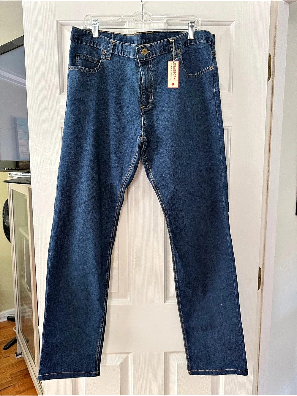 Dearborn Denim & Apparel Straight Leg Jeans Denim Waist 38 NWT